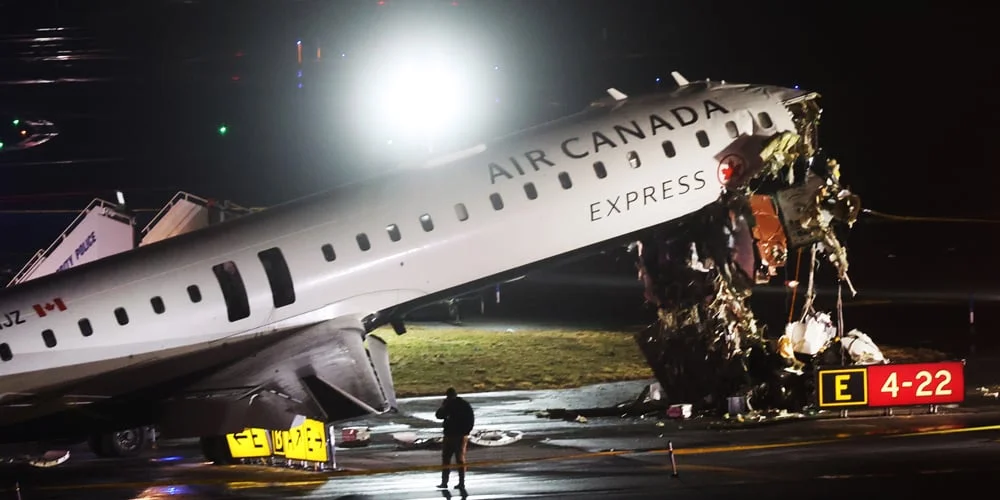 At Least 2 Die, Dozens Hospitalized After Plane Crashes into Fire Truck at LaGuardia Airport