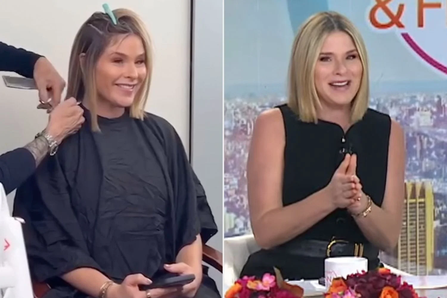 Jenna Bush Hager Fearlessly Chops Her Hair Off '9 Minutes' Before the Start of Her Show