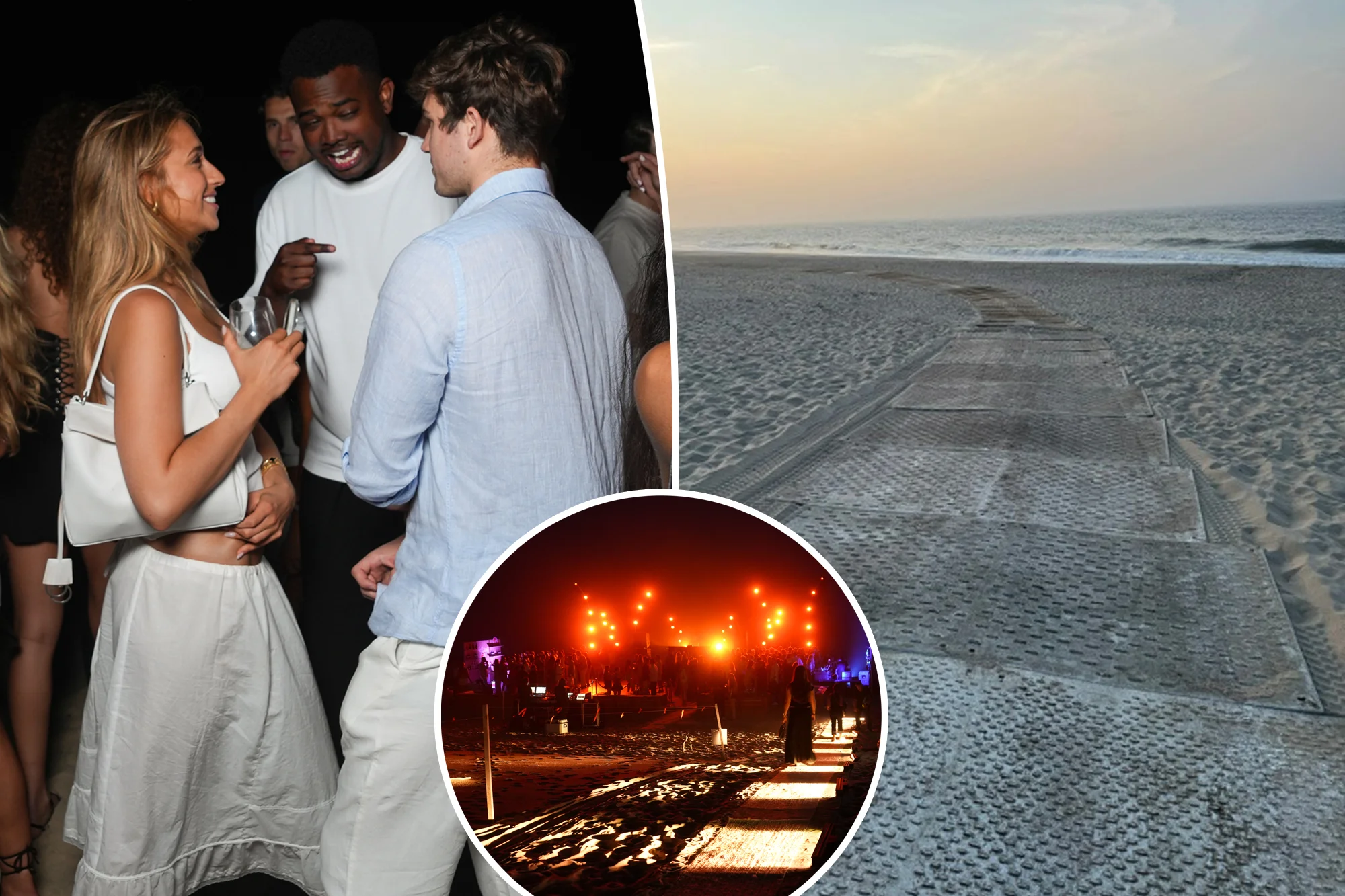 Fears for delicate wildlife after A-list bash rages at Hamptons beach