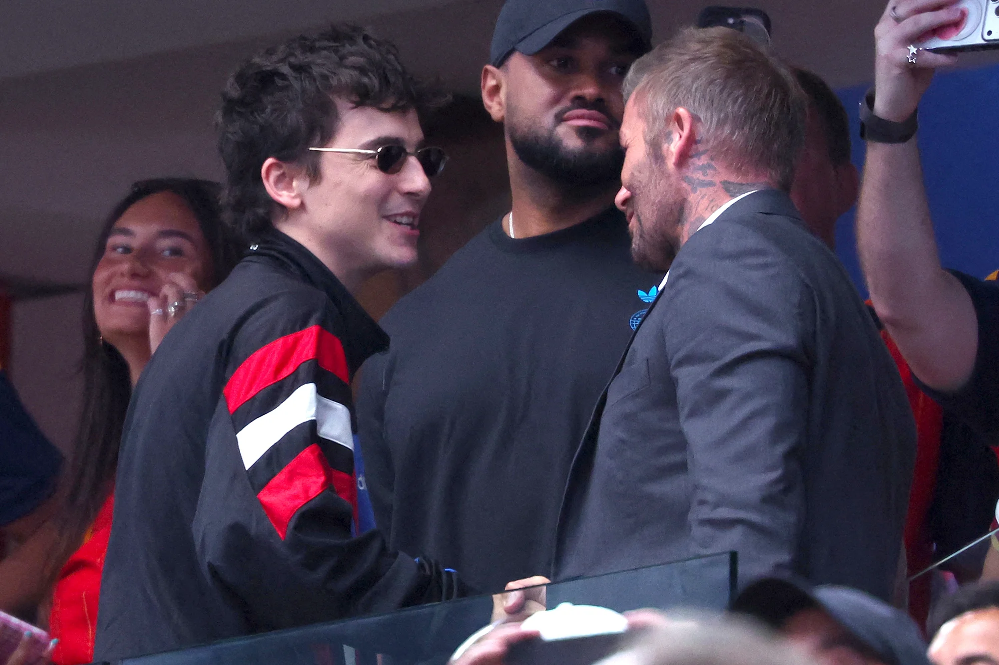Timothée Chalamet catches up with David Beckham at Spain vs France World Cup game and more star snaps