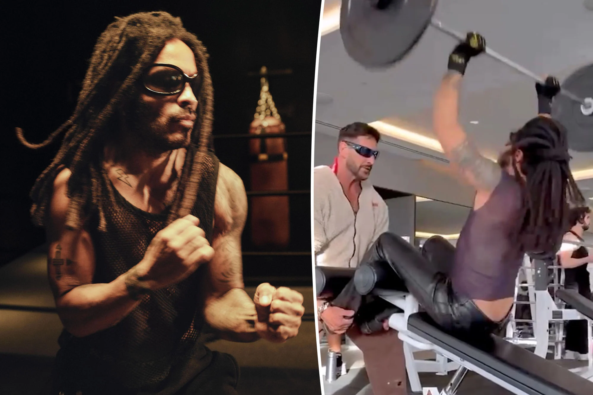 The surprising reason Lenny Kravitz works out in leather pants