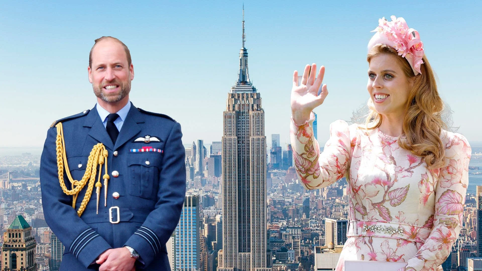 Retracing the royals' footsteps up the Empire State Building – video