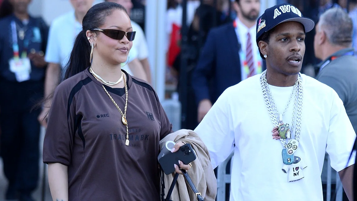 Rihanna Turns the World Cup Final Into a Date Night With A$AP Rocky in a Sporty Look