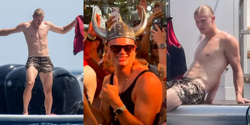 Erling Haaland Celebrates His 26th Birthday with Shirtless Viking Yacht Party!